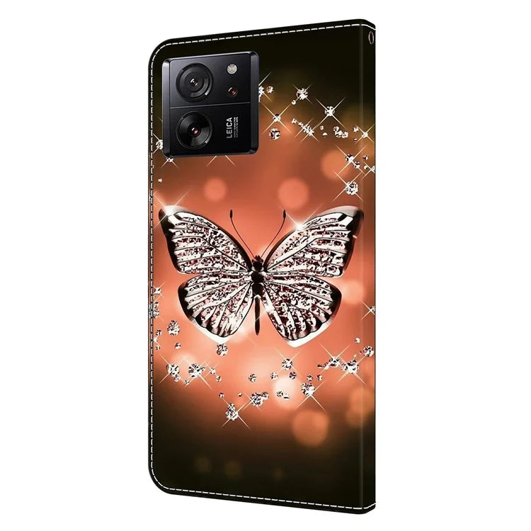 For Xiaomi Redmi K60 Ultra / 13T / 13T Pro Case  Folio PU Leather 3D Pattern Printing Phone Cover