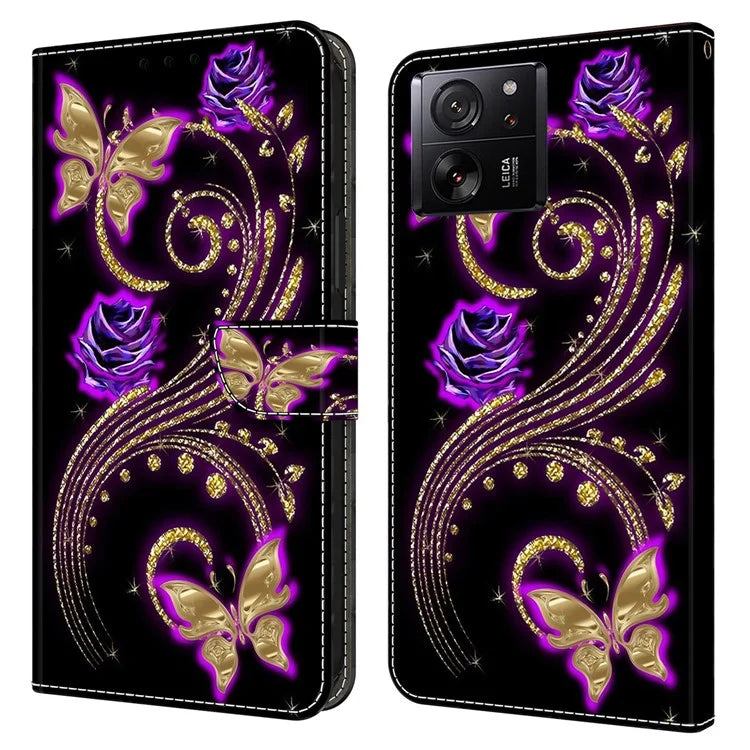 For Xiaomi Redmi K60 Ultra / 13T / 13T Pro Case  Folio PU Leather 3D Pattern Printing Phone Cover