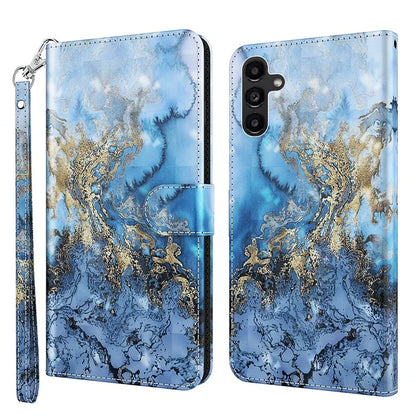 For Samsung Galaxy A05s 4G Case Flip PU Leather 3D Pattern Printing Phone Cover