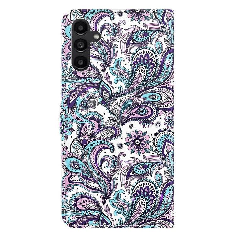 For Samsung Galaxy A05s 4G Case Flip PU Leather 3D Pattern Printing Phone Cover