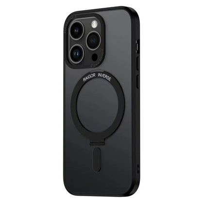 RAIGOR INVERSE Cara X Bracket Series for iPhone 15 Pro Max Clear Case Kickstand Magnetic Phone Cover