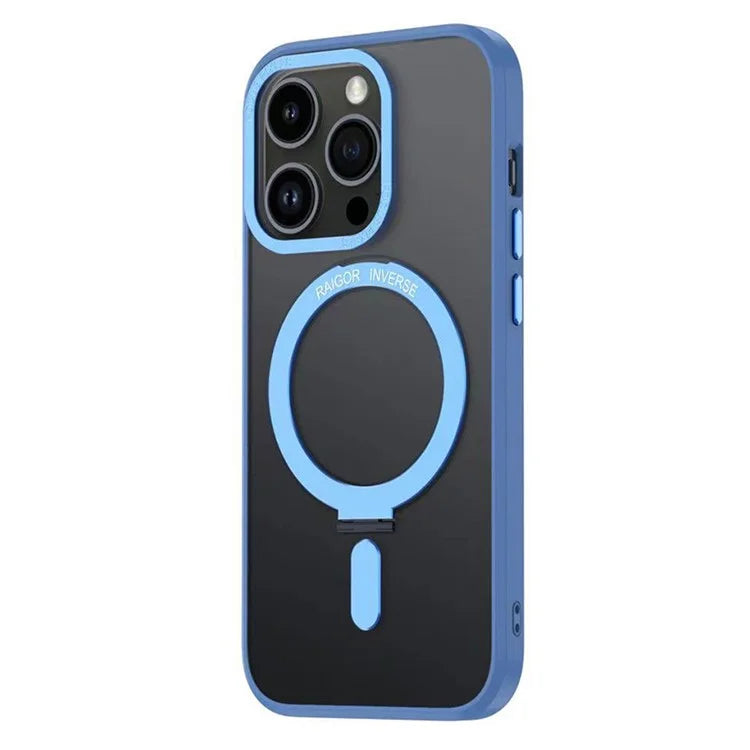 RAIGOR INVERSE Cara X Bracket Series for iPhone 15 Pro Max Clear Case Kickstand Magnetic Phone Cover