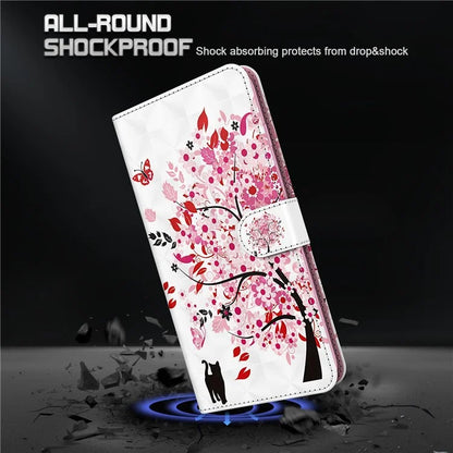 For Samsung Galaxy A15 4G Case 3D Pattern Print PU Leather Wallet Phone Cover