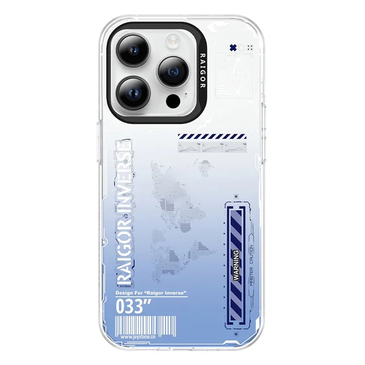 RAIGOR INVERSE Mecha Series for iPhone 15 Pro Max Case IMD Pattern Phone Cover