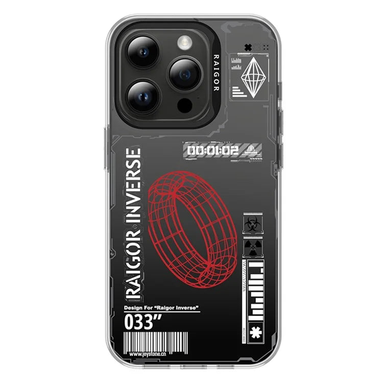 RAIGOR INVERSE Mecha Series for iPhone 15 Pro Max Case IMD Pattern Phone Cover