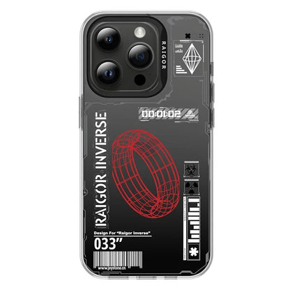 RAIGOR INVERSE Mecha Series for iPhone 15 Pro Max Case IMD Pattern Phone Cover