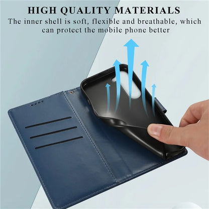 DF-06 For Samsung Galaxy S23+ Case Lines Imprinted PU Leather Stand Wallet Phone Cover
