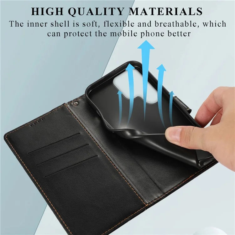 DF-06 For Samsung Galaxy S23 Ultra Case Lines Imprinted PU Leather Foldable Stand Phone Cover