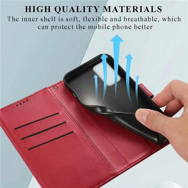 DF-06 For Samsung Galaxy A05s 4G Case Lines Imprinted PU Leather+TPU Phone Cover