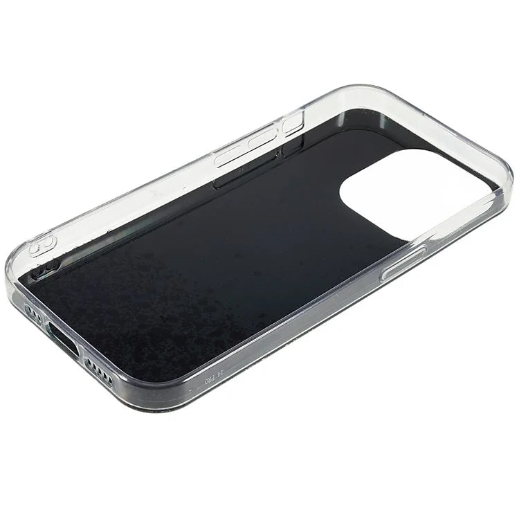 For iPhone 15 Pro Case Starry Sky Sparkle Epoxy Shockproof TPU Phone Back Cover