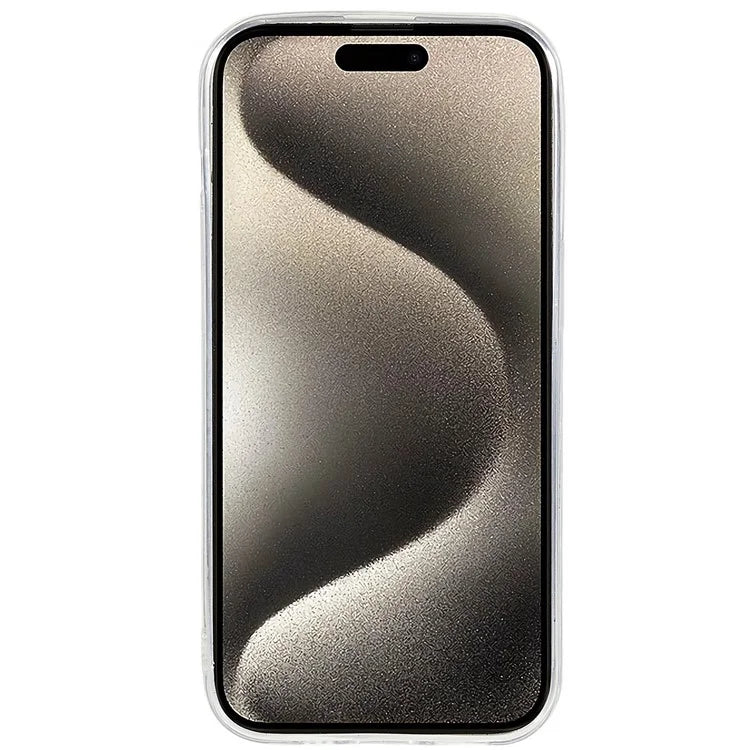 For iPhone 15 Pro Case Starry Sky Sparkle Epoxy Shockproof TPU Phone Back Cover