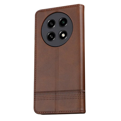 AZNS For Oppo A2 Pro 5G Case Cowhide Texture Leather Wallet Cover