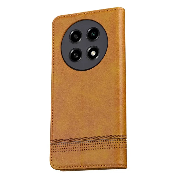 AZNS For Oppo A2 Pro 5G Case Cowhide Texture Leather Wallet Cover