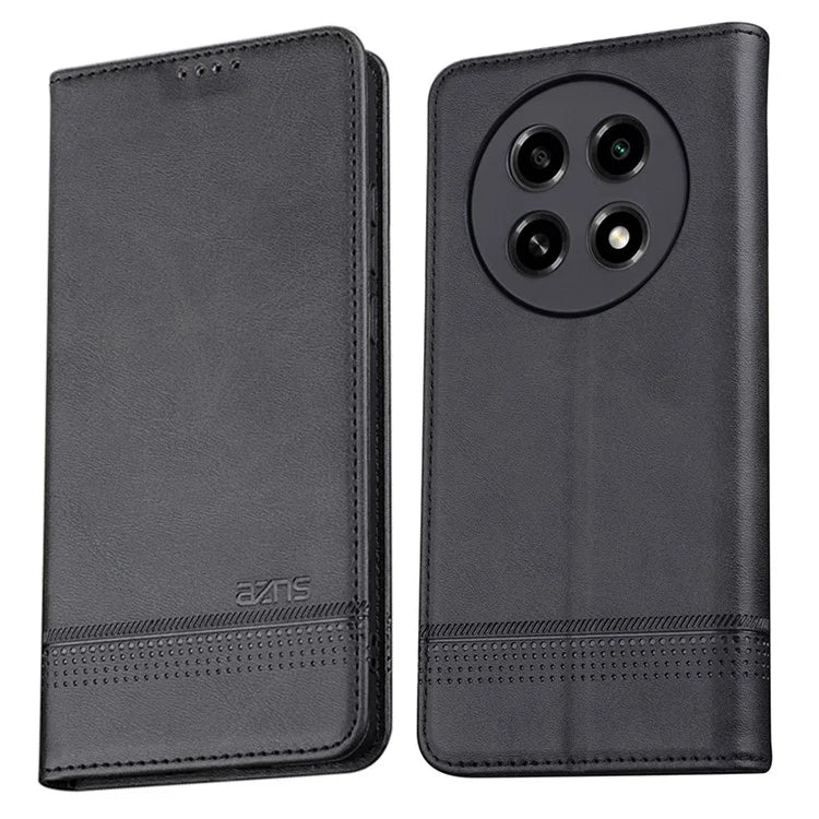 AZNS For Oppo A2 Pro 5G Case Cowhide Texture Leather Wallet Cover
