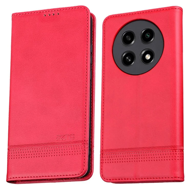 AZNS For Oppo A2 Pro 5G Case Cowhide Texture Leather Wallet Cover