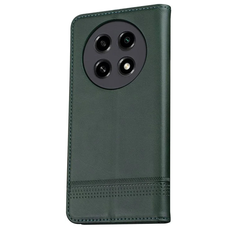 AZNS For Oppo A2 Pro 5G Case Cowhide Texture Leather Wallet Cover