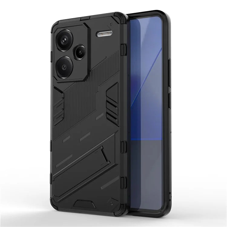 For Xiaomi Redmi Note 13 Pro+ 5G Case Anti-Scratch Kickstand PC+TPU Phone Cover
