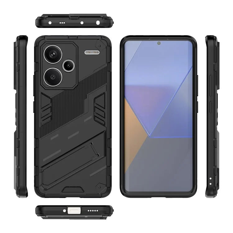 For Xiaomi Redmi Note 13 Pro+ 5G Case Anti-Scratch Kickstand PC+TPU Phone Cover