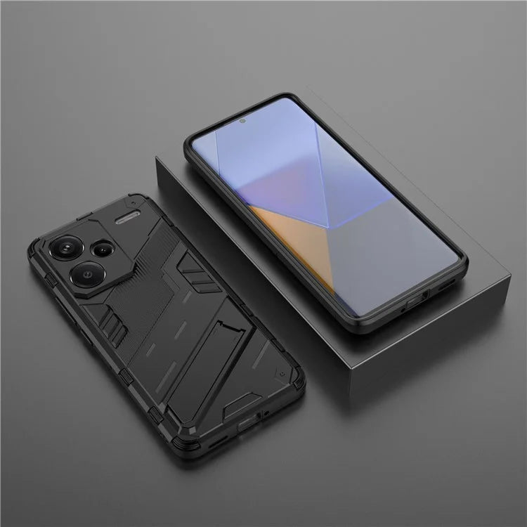 For Xiaomi Redmi Note 13 Pro+ 5G Case Anti-Scratch Kickstand PC+TPU Phone Cover
