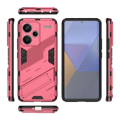 For Xiaomi Redmi Note 13 Pro+ 5G Case Anti-Scratch Kickstand PC+TPU Phone Cover