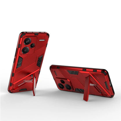 For Xiaomi Redmi Note 13 Pro+ 5G Case Anti-Scratch Kickstand PC+TPU Phone Cover