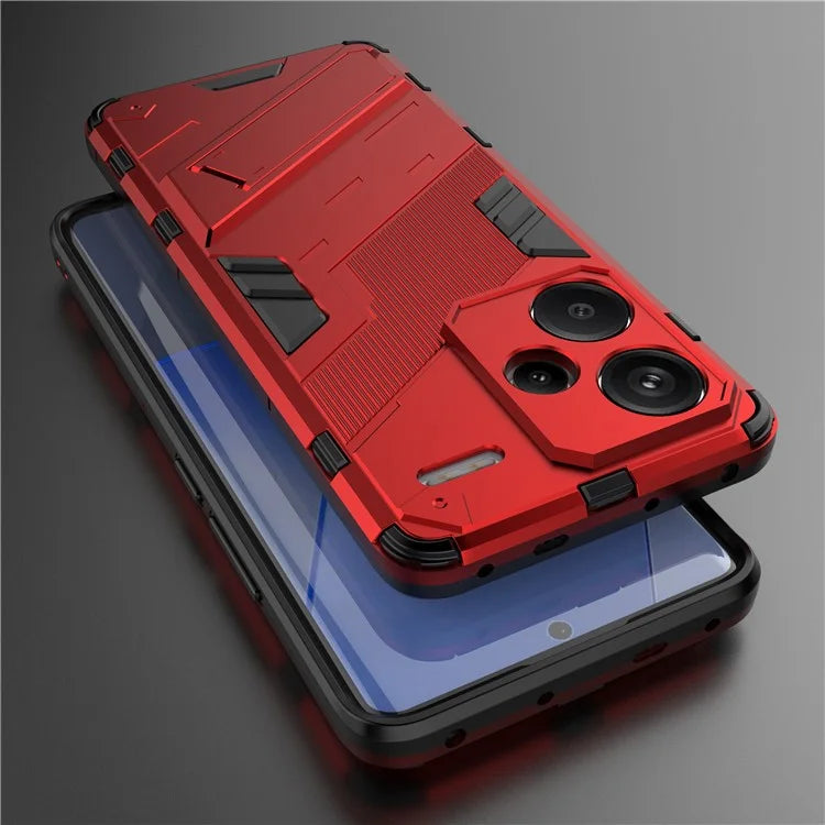 For Xiaomi Redmi Note 13 Pro+ 5G Case Anti-Scratch Kickstand PC+TPU Phone Cover
