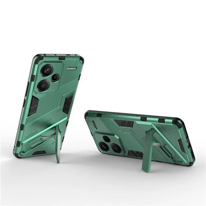 For Xiaomi Redmi Note 13 Pro+ 5G Case Anti-Scratch Kickstand PC+TPU Phone Cover