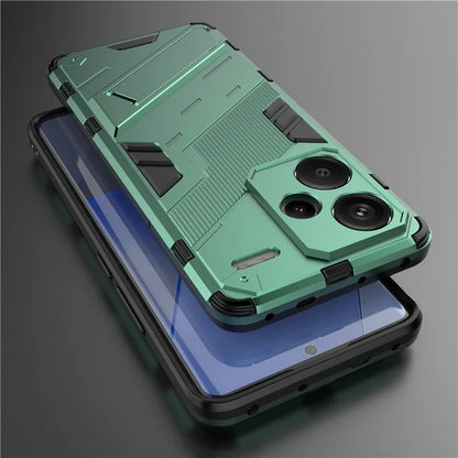 For Xiaomi Redmi Note 13 Pro+ 5G Case Anti-Scratch Kickstand PC+TPU Phone Cover