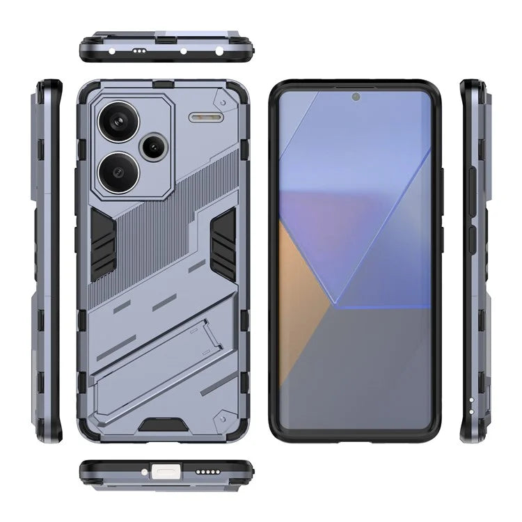 For Xiaomi Redmi Note 13 Pro+ 5G Case Anti-Scratch Kickstand PC+TPU Phone Cover