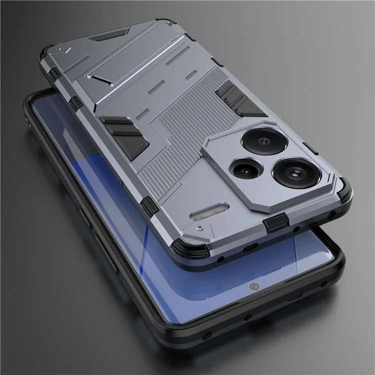 For Xiaomi Redmi Note 13 Pro+ 5G Case Anti-Scratch Kickstand PC+TPU Phone Cover