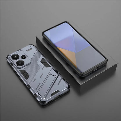 For Xiaomi Redmi Note 13 Pro+ 5G Case Anti-Scratch Kickstand PC+TPU Phone Cover