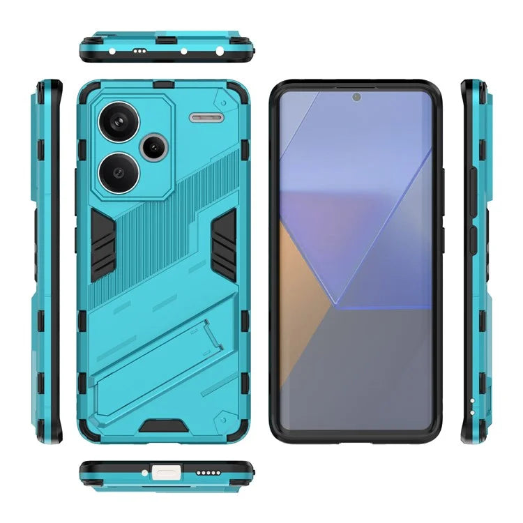 For Xiaomi Redmi Note 13 Pro+ 5G Case Anti-Scratch Kickstand PC+TPU Phone Cover