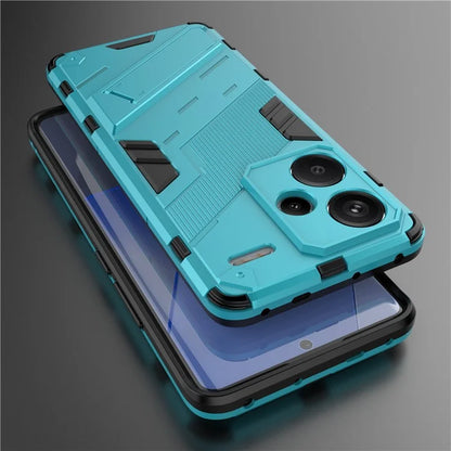 For Xiaomi Redmi Note 13 Pro+ 5G Case Anti-Scratch Kickstand PC+TPU Phone Cover