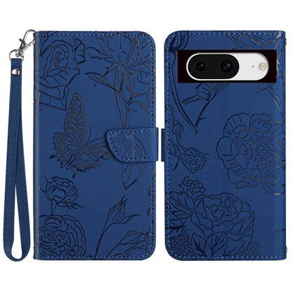 HT03 For Google Pixel 8a Cover Leather Stand Phone Wallet Case with Wrist Strap