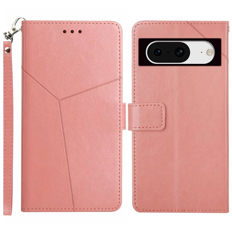 HT01 For Google Pixel 8a Case Imprinted Wallet Function Phone Leather Cover