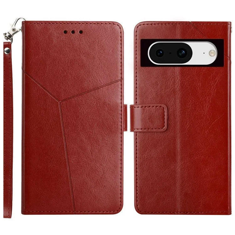 HT01 For Google Pixel 8a Case Imprinted Wallet Function Phone Leather Cover