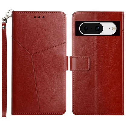 HT01 For Google Pixel 8a Case Imprinted Wallet Function Phone Leather Cover