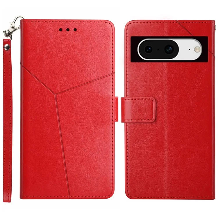HT01 For Google Pixel 8a Case Imprinted Wallet Function Phone Leather Cover