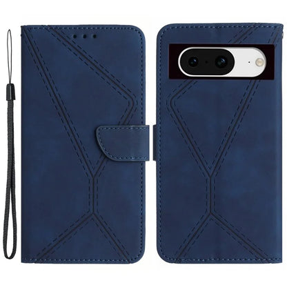 HT05 For Google Pixel 8a Case Imprinted Folio Flip PU Leather Phone Cover