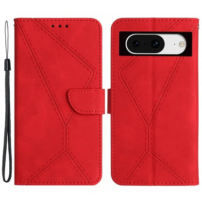 HT05 For Google Pixel 8a Case Imprinted Folio Flip PU Leather Phone Cover