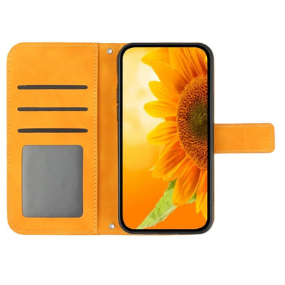 HT04 For Samsung Galaxy S24 Ultra Cover PU Leather Phone Case with Wrist Strap