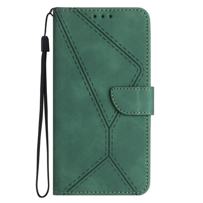 HT05 For Samsung Galaxy S24 Ultra Case Imprinted PU Leather Viewing Stand Phone Cover