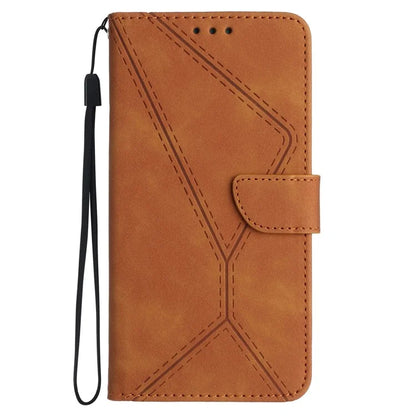HT05 For Samsung Galaxy S24 Ultra Case Imprinted PU Leather Viewing Stand Phone Cover