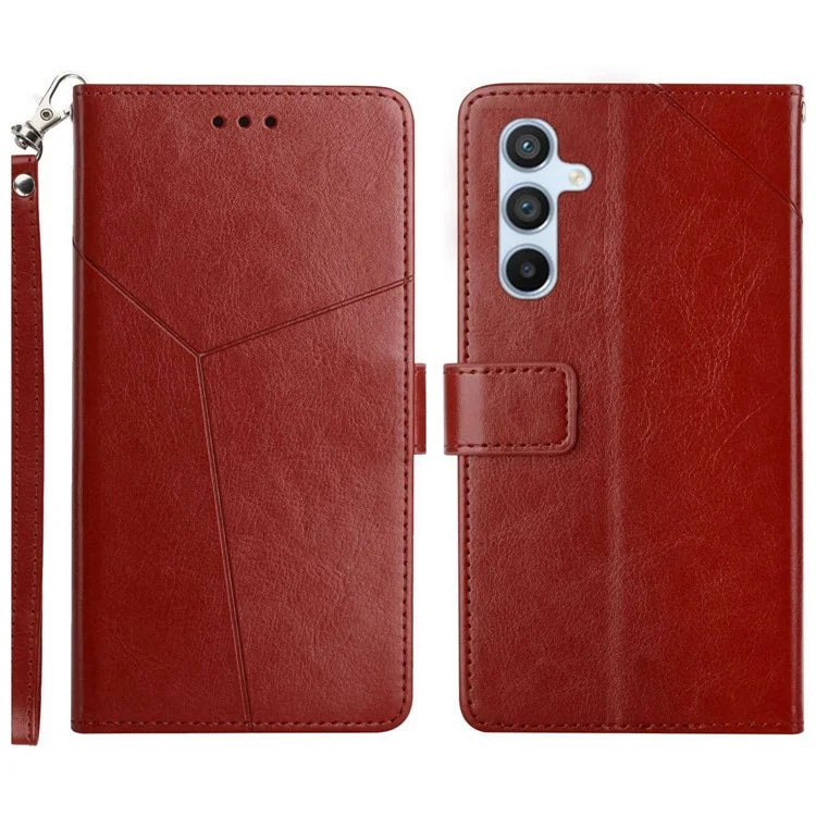 HT01 For Samsung Galaxy S24+ Case Drop-proof Imprinted Leather Phone Cover