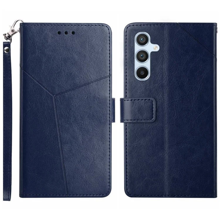 HT01 For Samsung Galaxy S24 Case Imprinted Flip Shell Leather Phone Cover