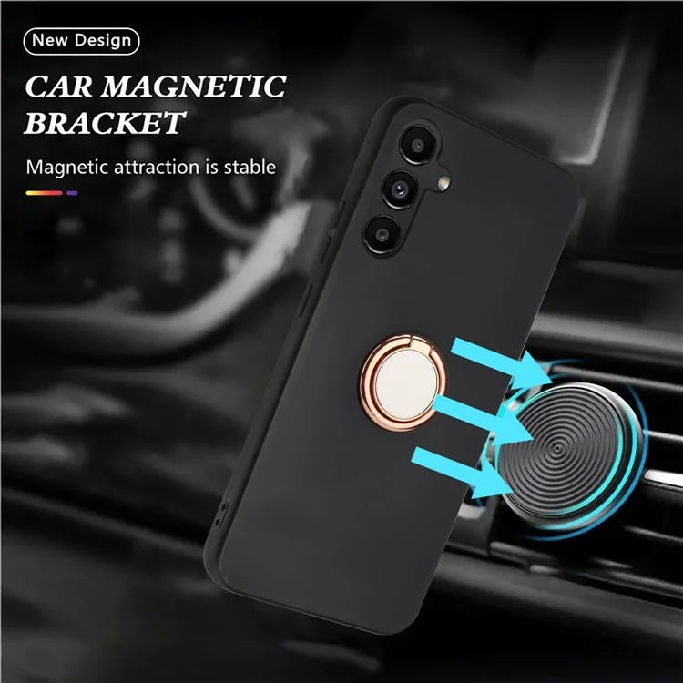 For Samsung Galaxy A15 4G Case TPU Phone Cover with Ring Kickstand