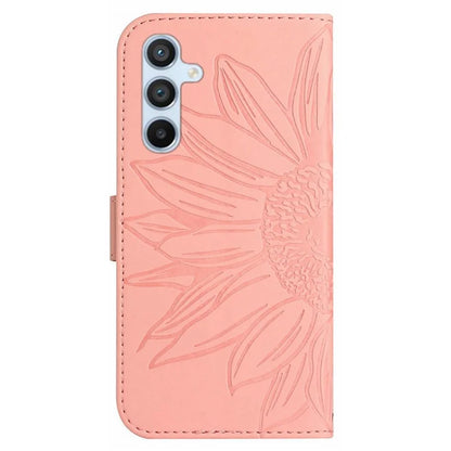 HT04 For Samsung Galaxy S24 Cover Drop Proof PU Leather Phone Case with Wrist Strap