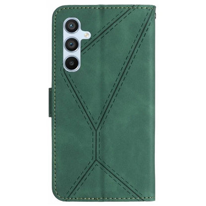 HT05 For Samsung Galaxy S24 Case Shock Absorbing Imprinted PU Leather Phone Cover