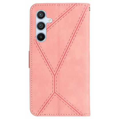 HT05 For Samsung Galaxy S24 Case Shock Absorbing Imprinted PU Leather Phone Cover