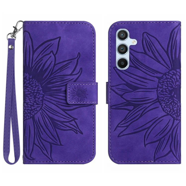 HT04 For Samsung Galaxy A15 4G Cover Skin-touch PU Leather Phone Case